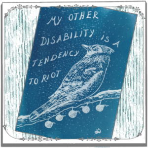 Cyanotype d'un geai bleu antivalidiste