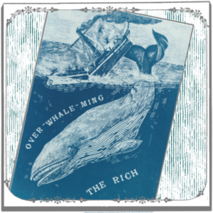 Cyanotype d'une baleine anticapitaliste