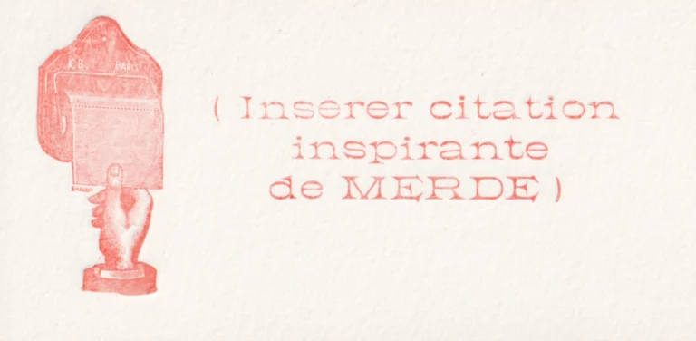 Typo - 005 - Citation inspirante de merde